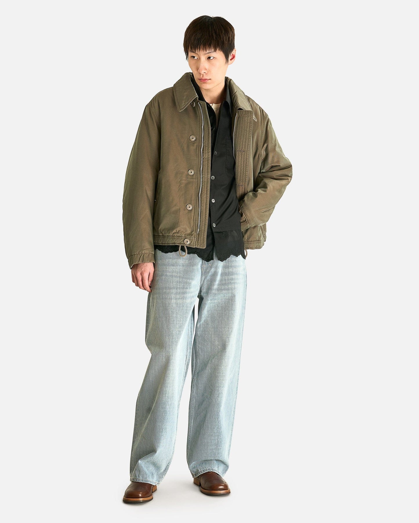 Our Legacy Men's Jeans Vast Cut in Pale Coast