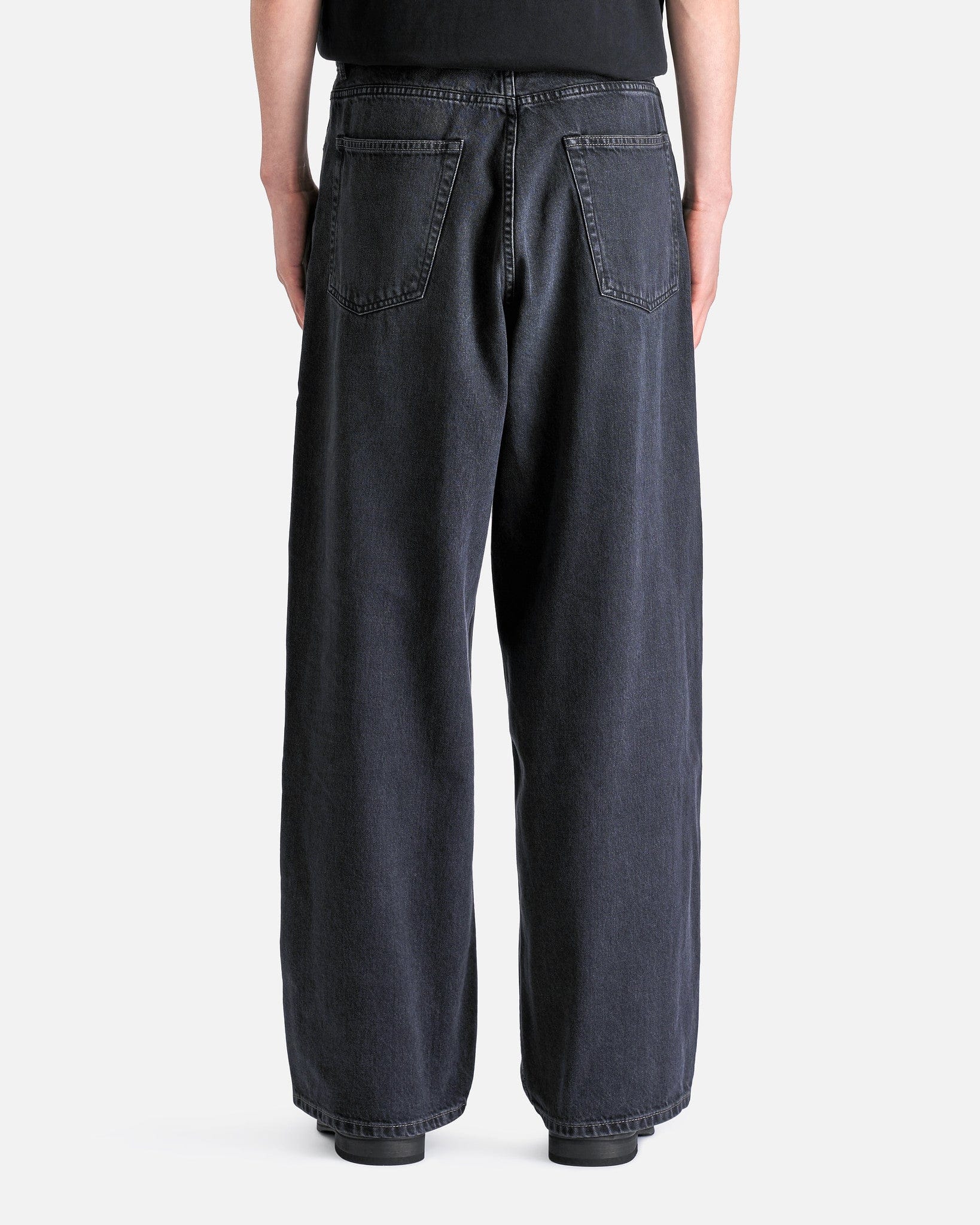 Our Legacy Men's Jeans Vast Cut in Washed Black Denim