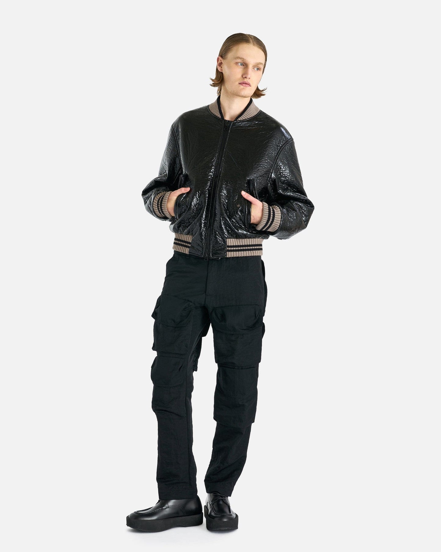 Dries Van Noten Men's Jackets Vellow Jacket in Black