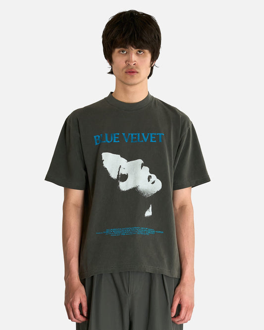 SVRN Men's T-Shirts Velvet Voice Tee in Vintage Black