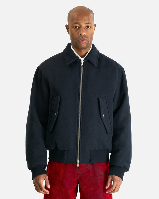 Dries Van Noten Men's Jackets Venlo M.W. Jacket in Navy
