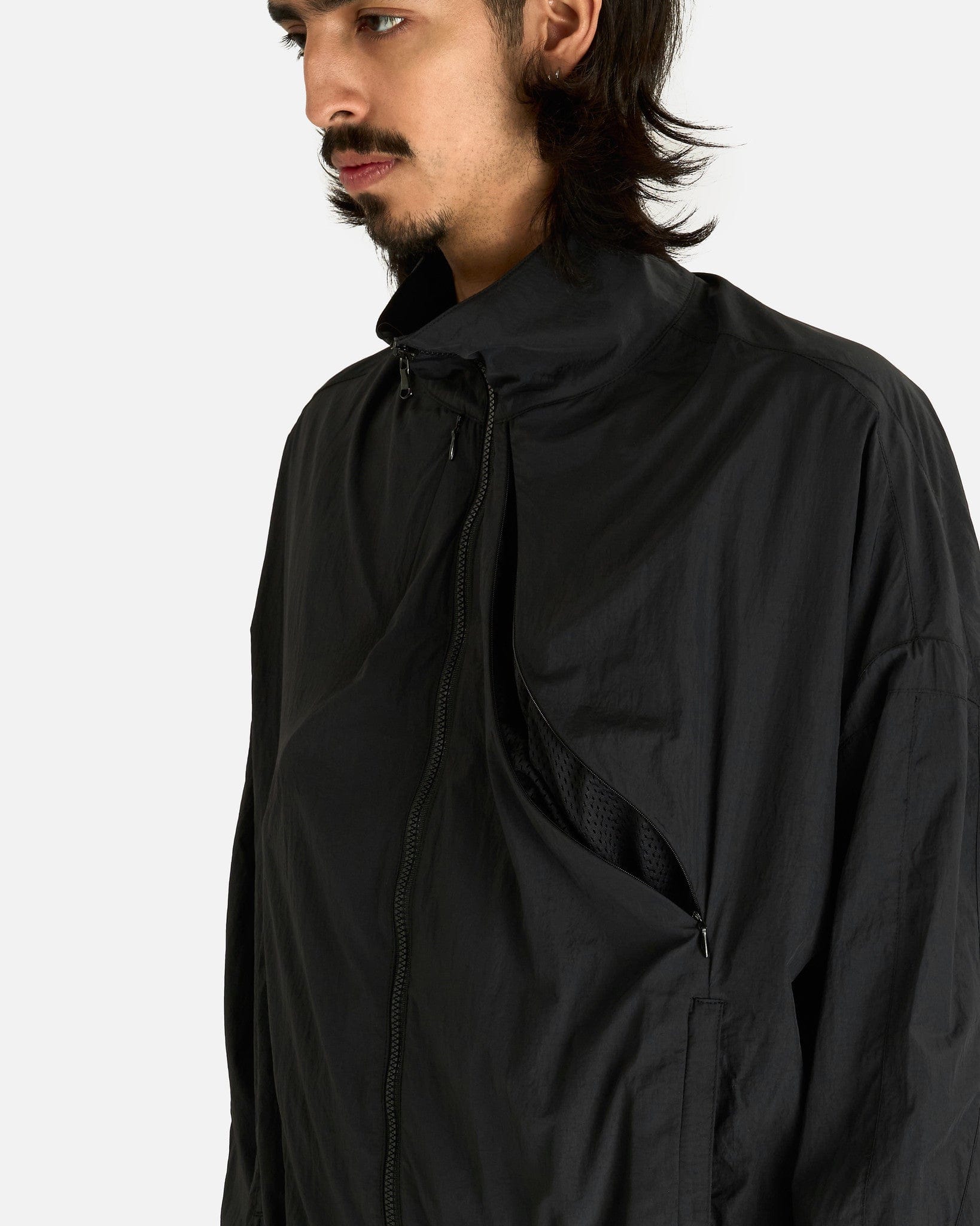 FFFPOSTALSERVICE Men's Jackets Vented OS Track Jacket in Black