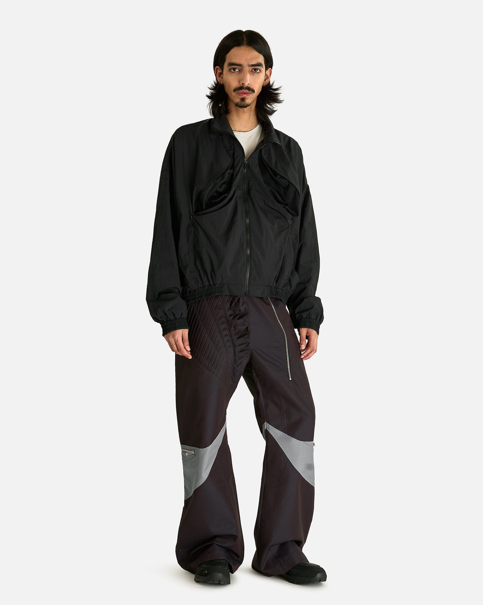 FFFPOSTALSERVICE Men's Jackets Vented OS Track Jacket in Black