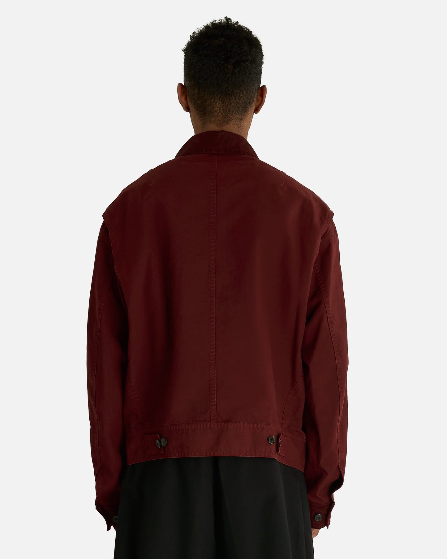 Dries Van Noten Men's Jackets Veperny Tris GD Jacket in Burgundy