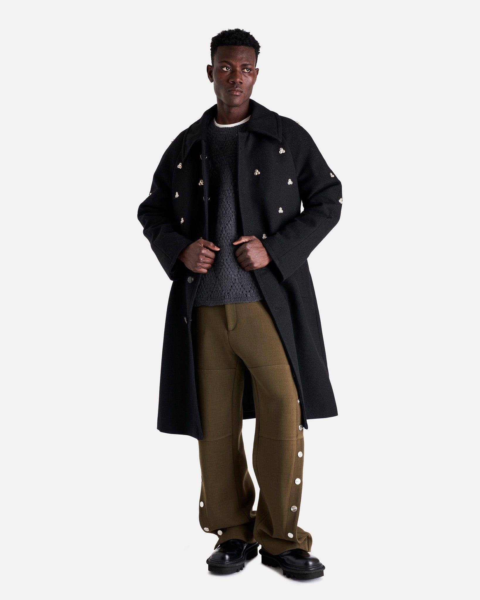 NAMACHEKO Men's Coat Verdun Coat in Black