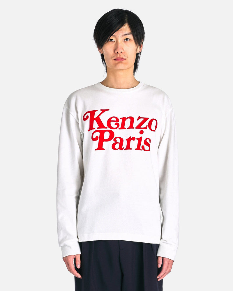 Kenzo Men's Shirts Verdy Long Sleeve in Off White