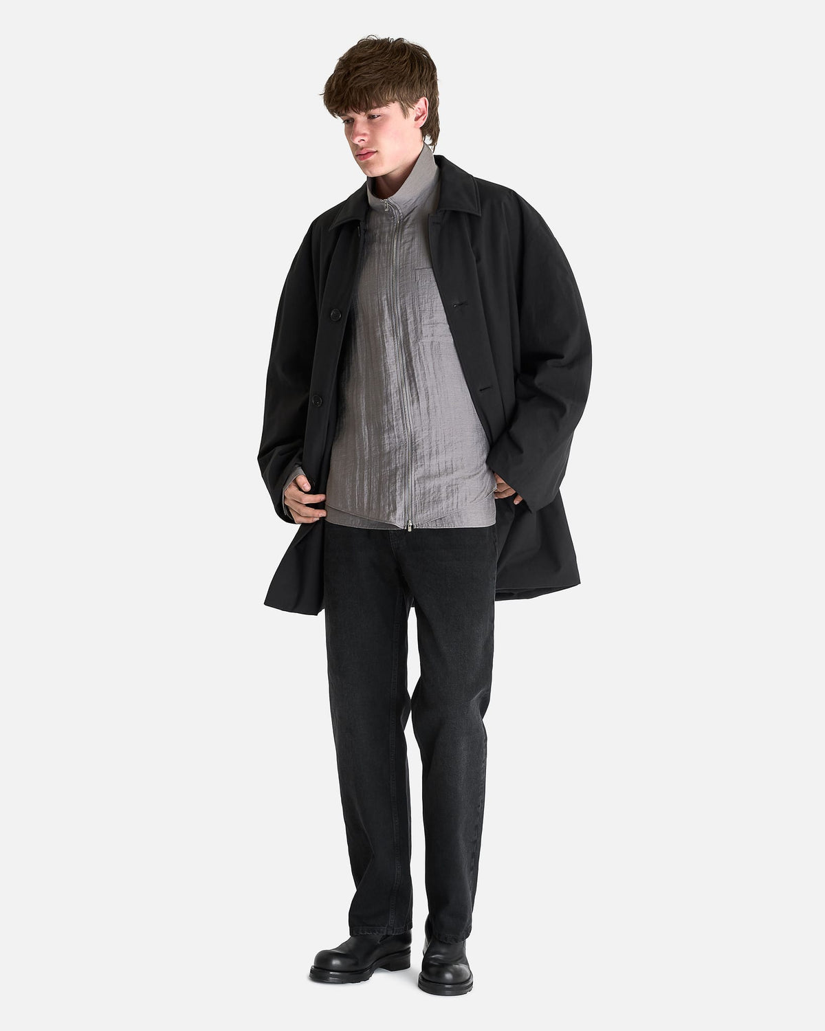 The Row Men's Coats Verna Coat in Black