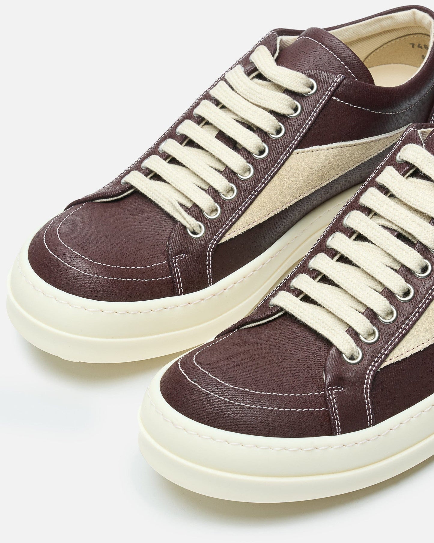 Rick Owens DRKSHDW Men's Sneakers Vintage Sneaker in Scab Wax/Milk