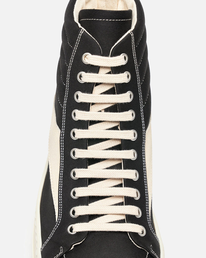 Rick Owens DRKSHDW Men's Shoes Vintage Sneakers High in Black/Milk