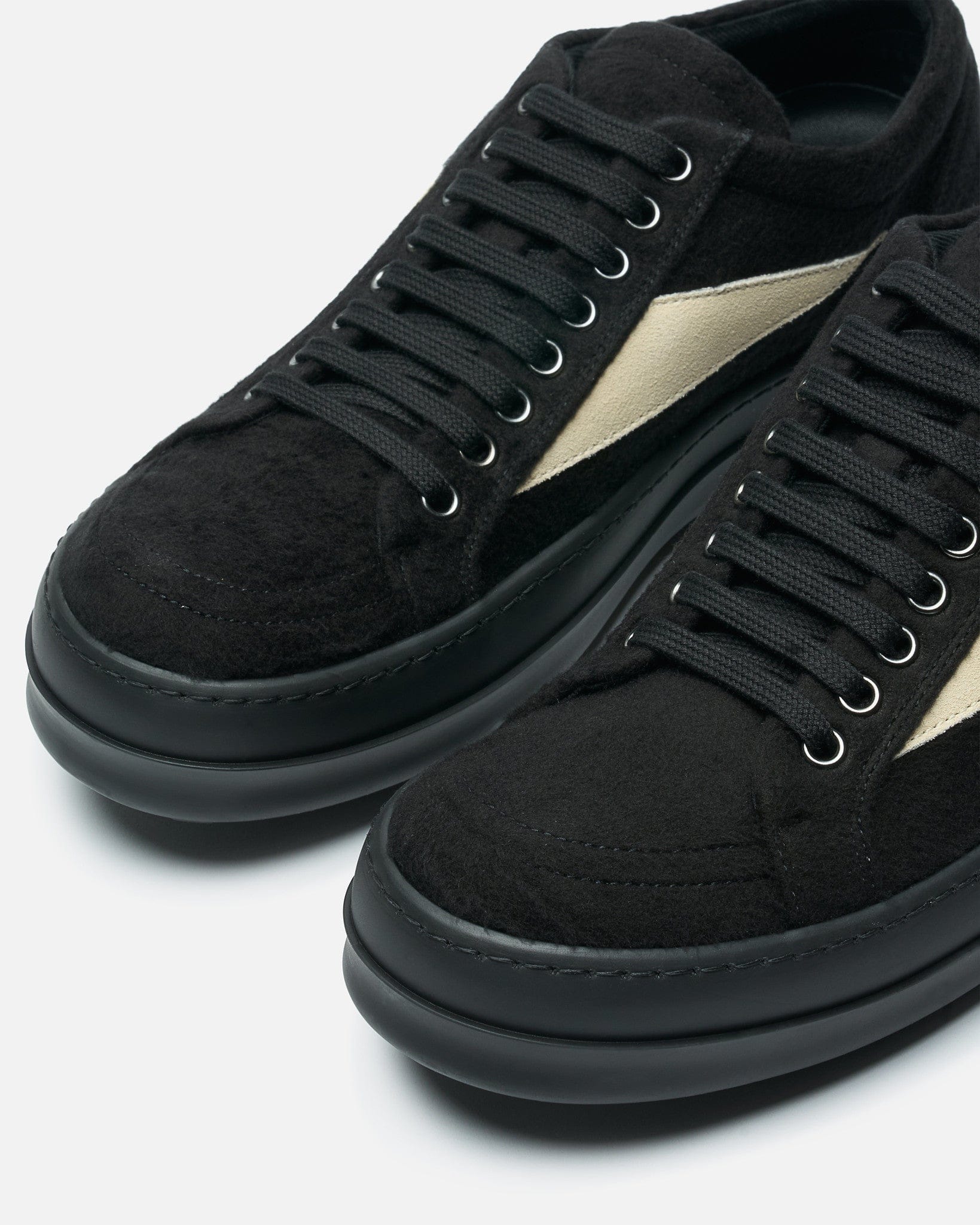Rick Owens DRKSHDW Men's Sneakers Vintage Sneakers in Black/Milk/Black