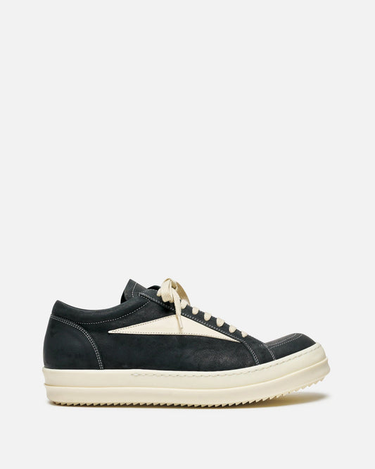 Rick Owens Men's Sneakers Vintage Sneakers in Black/Milk