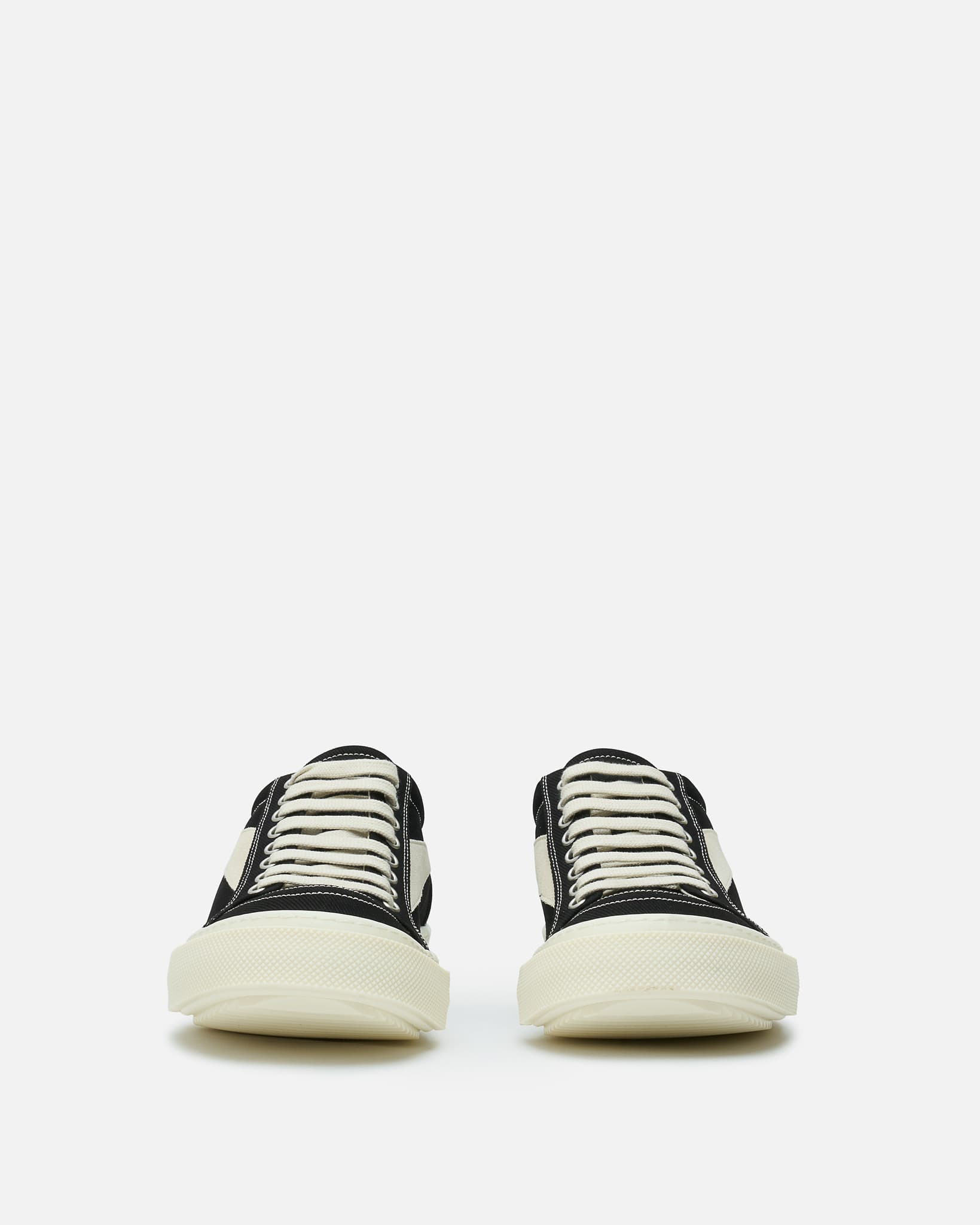 Rick Owens DRKSHDW Men's Sneakers Vintage Sneaks in Black/Milk