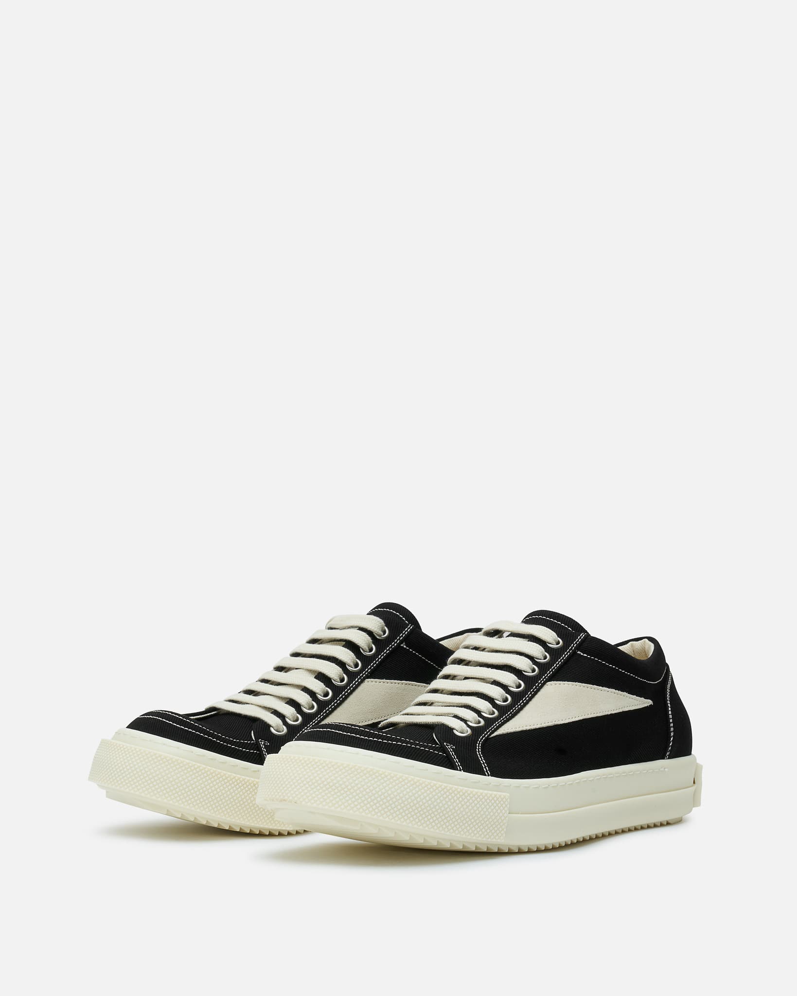 Rick Owens DRKSHDW Men's Sneakers Vintage Sneaks in Black/Milk