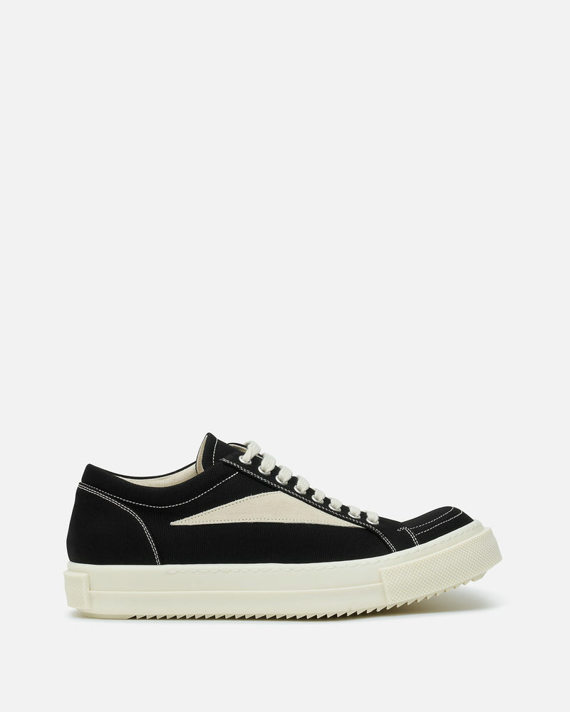 Rick Owens DRKSHDW Men's Sneakers Vintage Sneaks in Black/Milk