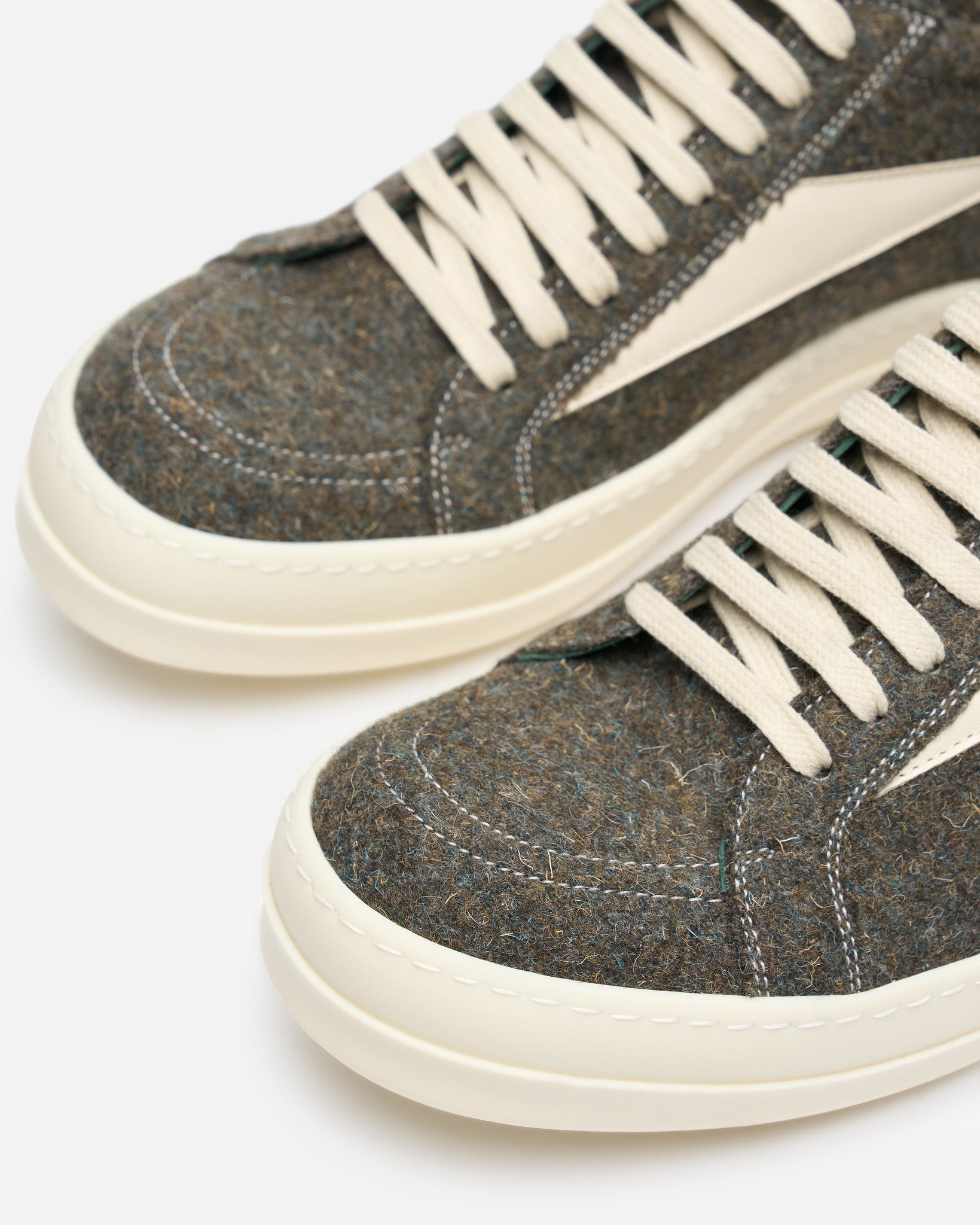 Rick Owens Men's Sneakers Vintage Sneaks in Bosco/Milk