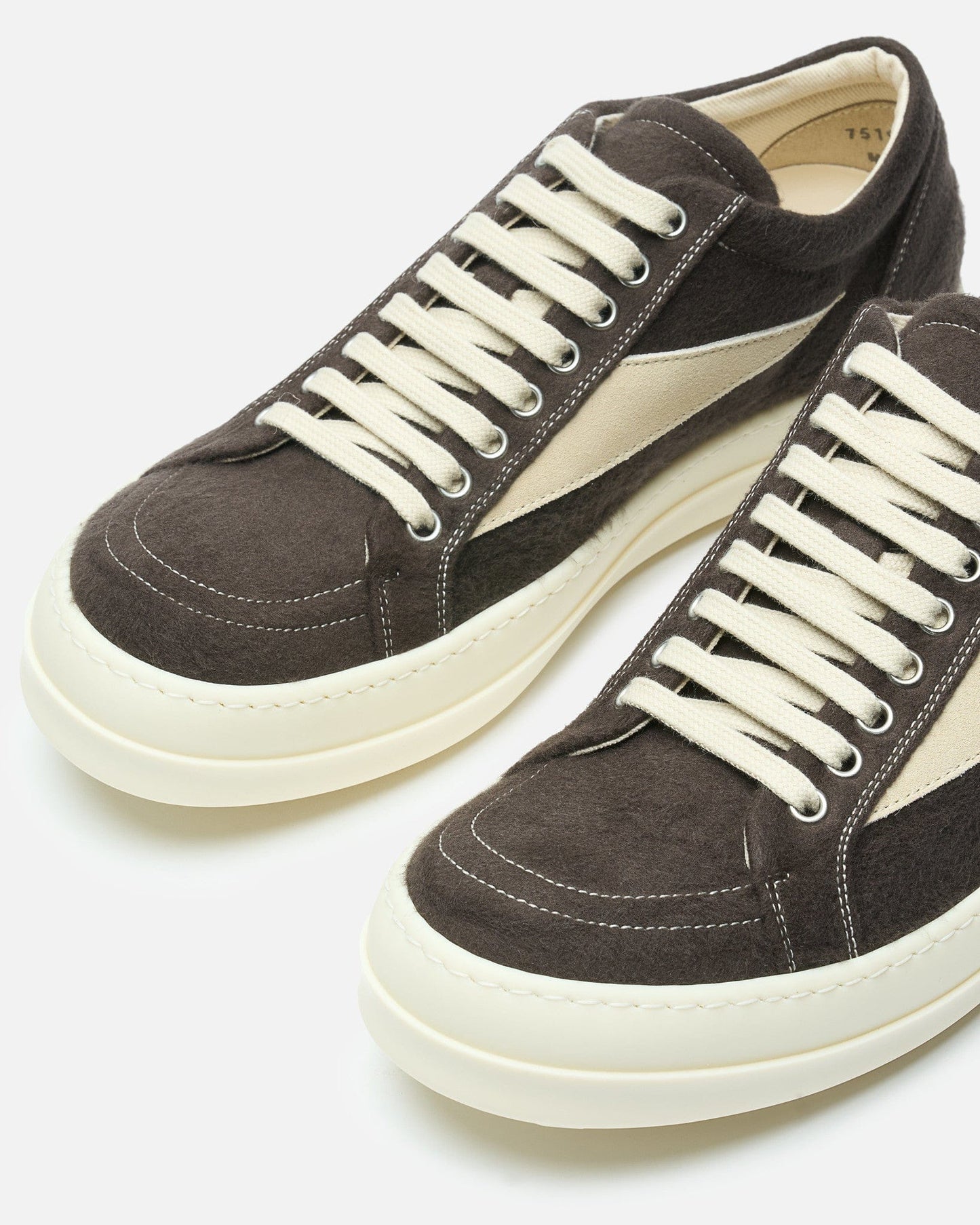 Rick Owens DRKSHDW Men's Sneakers Vintage Sneaks in Dark Dust/Milk