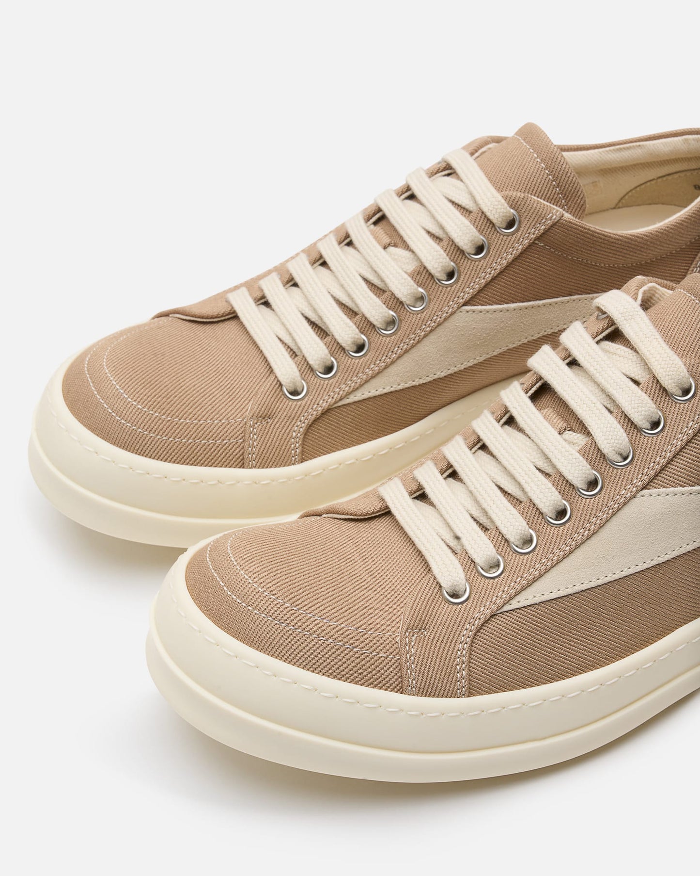 Rick Owens DRKSHDW Men's Sneakers Vintage Sneaks in Flesh/Milk