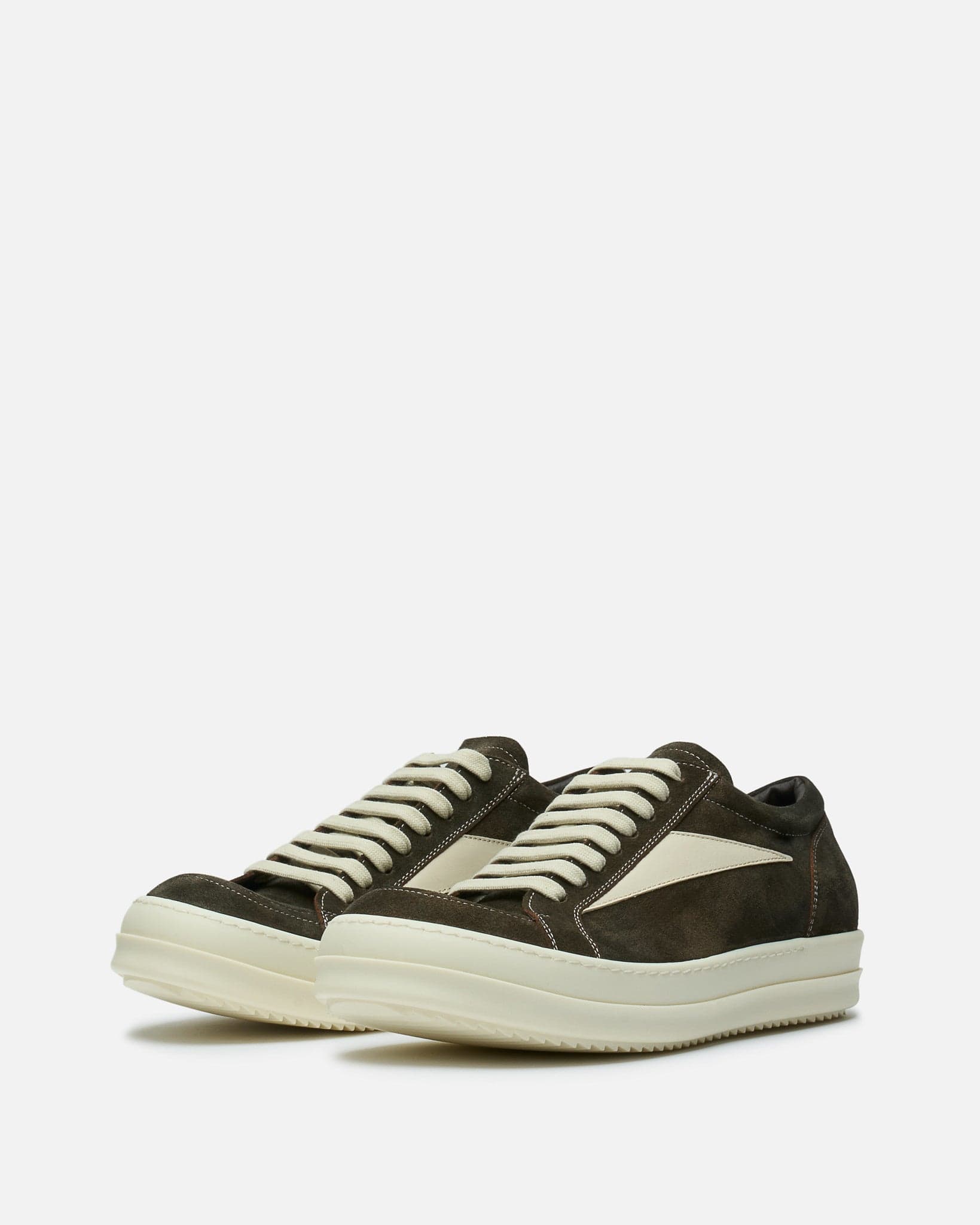 Rick Owens Men's Shoes Vintage Sneaks in Indigo/Milk