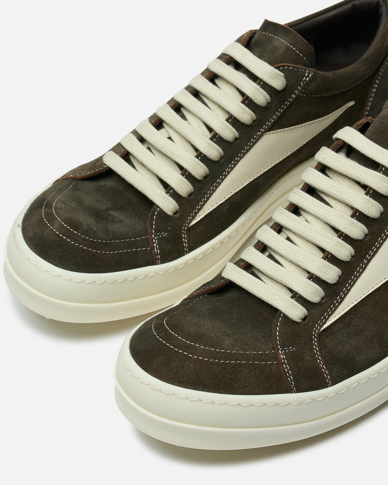 Rick Owens Men's Shoes Vintage Sneaks in Indigo/Milk