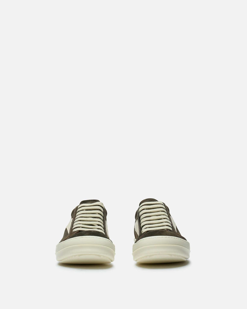 Rick Owens Men's Shoes Vintage Sneaks in Indigo/Milk