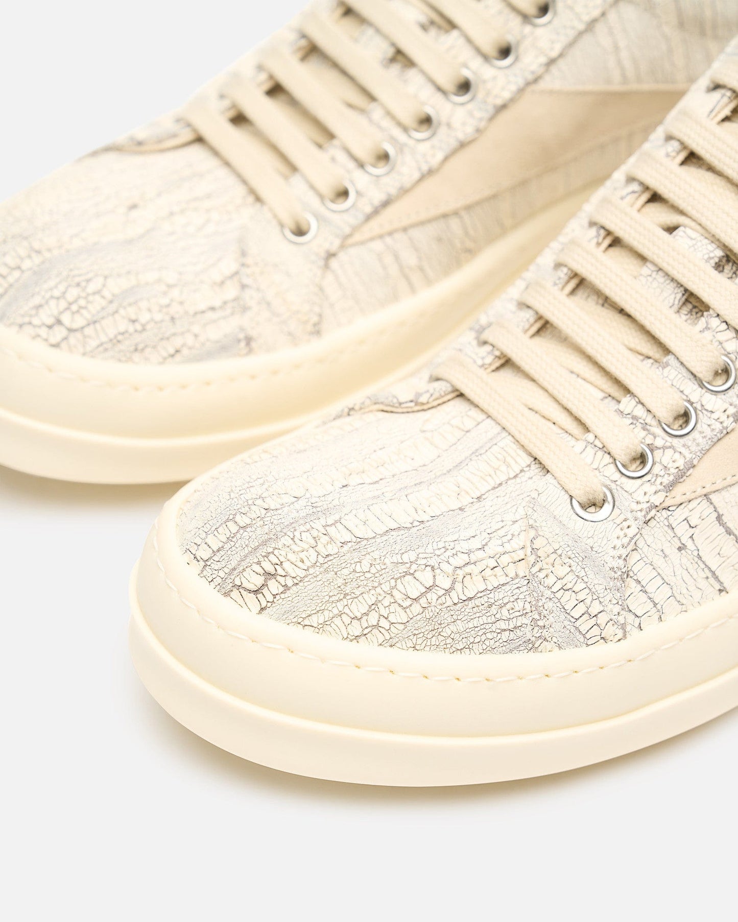 Rick Owens DRKSHDW Men's Sneakers Vintage Sneaks in Milk/Milk