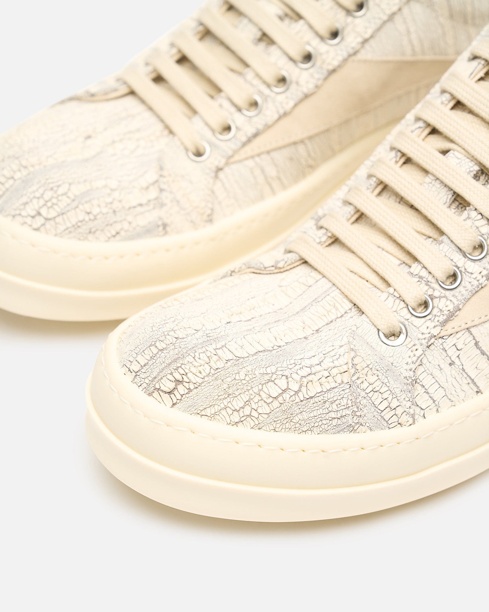 Rick Owens DRKSHDW Men's Sneakers Vintage Sneaks in Milk/Milk