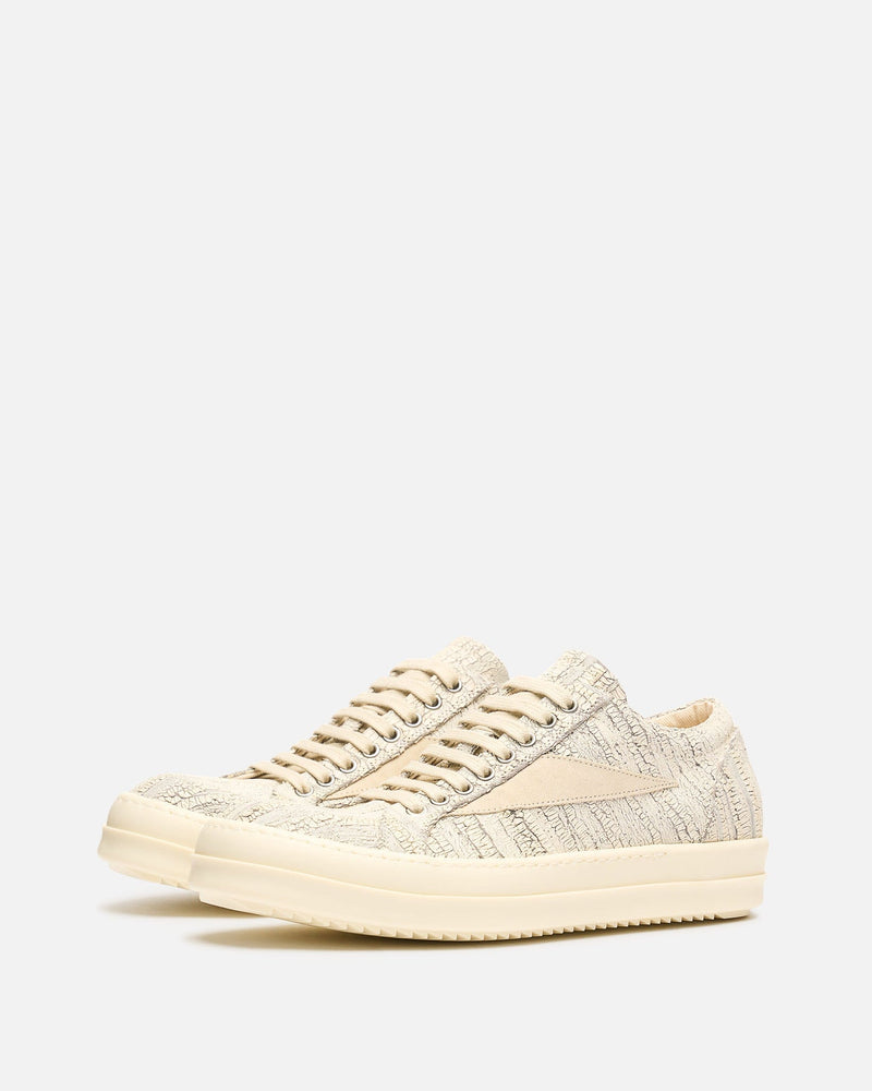 Rick Owens DRKSHDW Men's Sneakers Vintage Sneaks in Milk/Milk