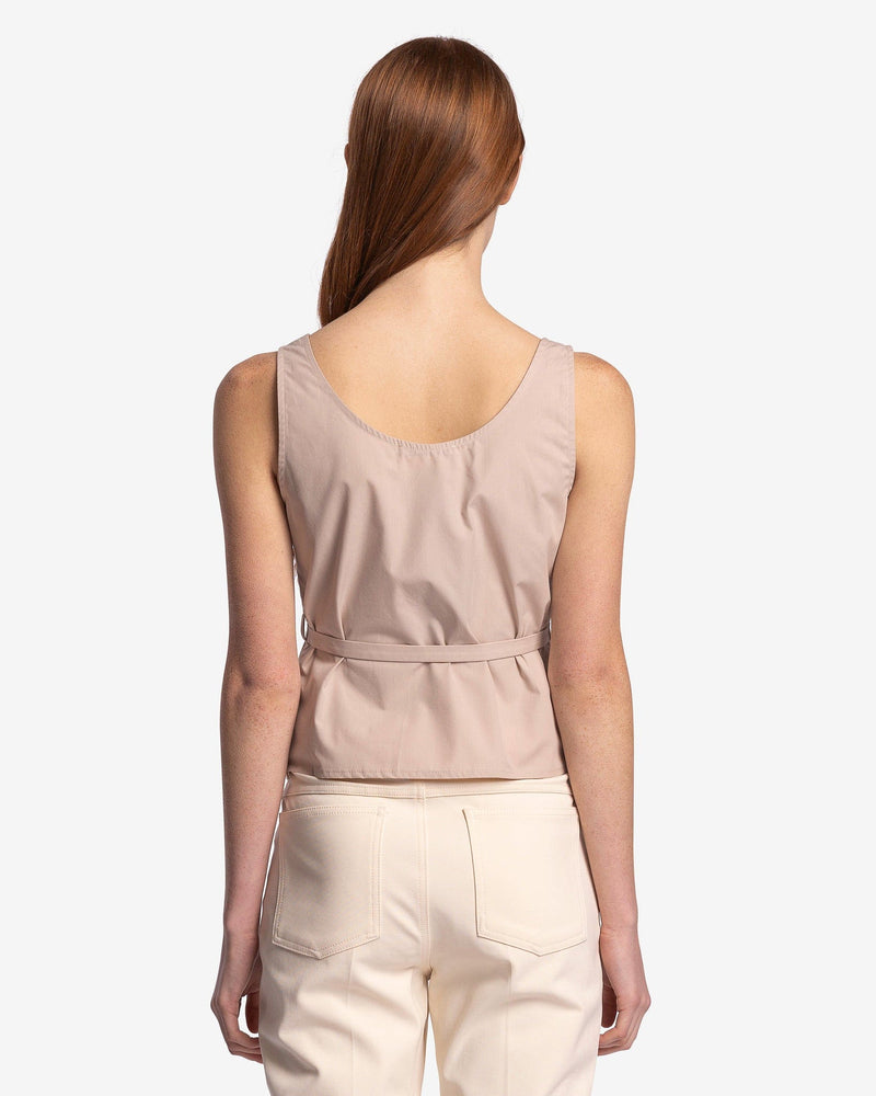 Paloma Wool Women Tops Vito Buckle Top in Dark Ecru