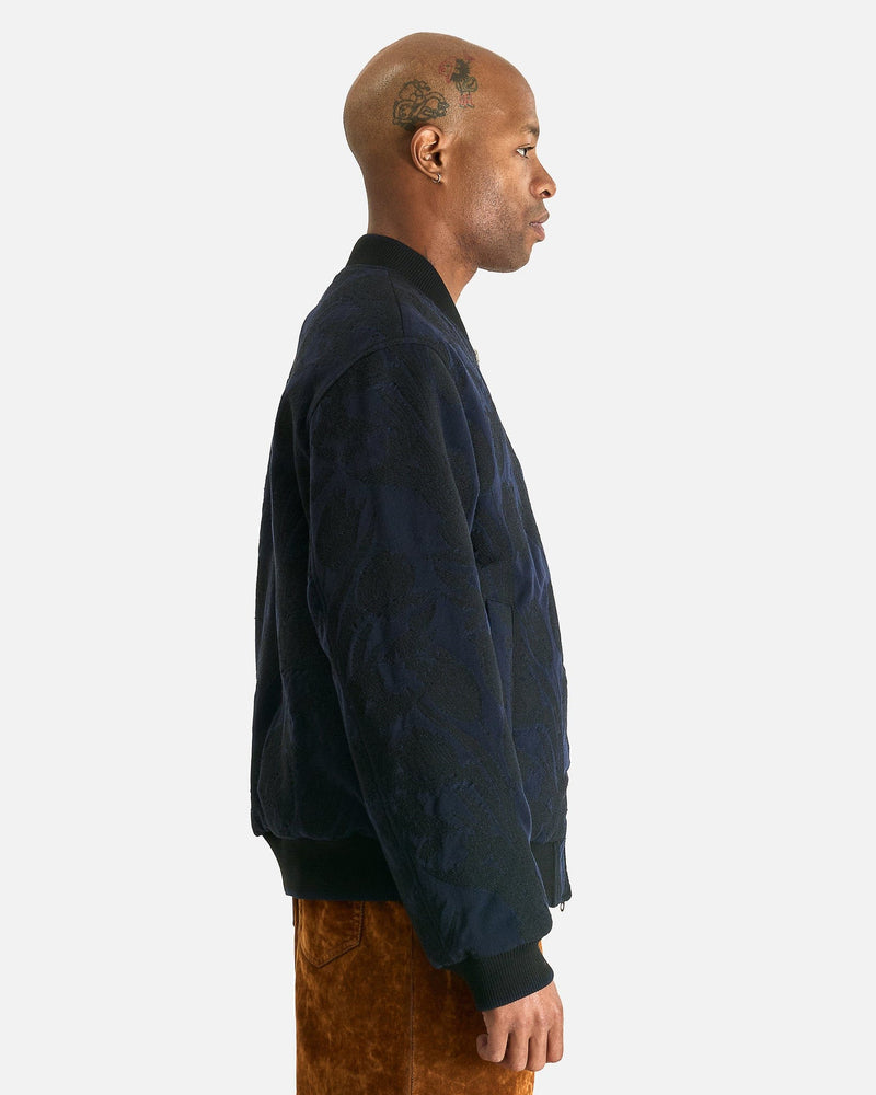 Dries Van Noten Men's Jackets M Volker Rev Jacket in Navy