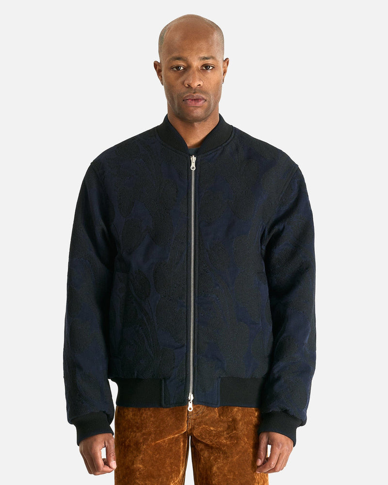 Dries Van Noten Men's Jackets M Volker Rev Jacket in Navy
