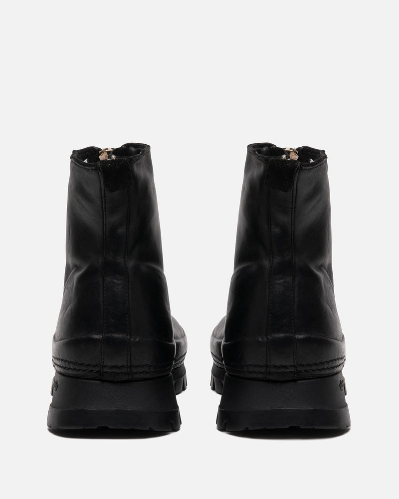 Guidi Men's Boots VS01 Full Grain Leather Front Zip Boots in Black