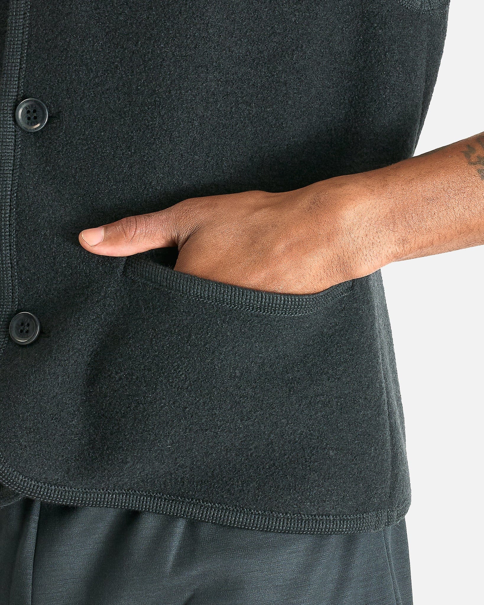 Rier Men's Tops Walker Gilet in Plombe Felted