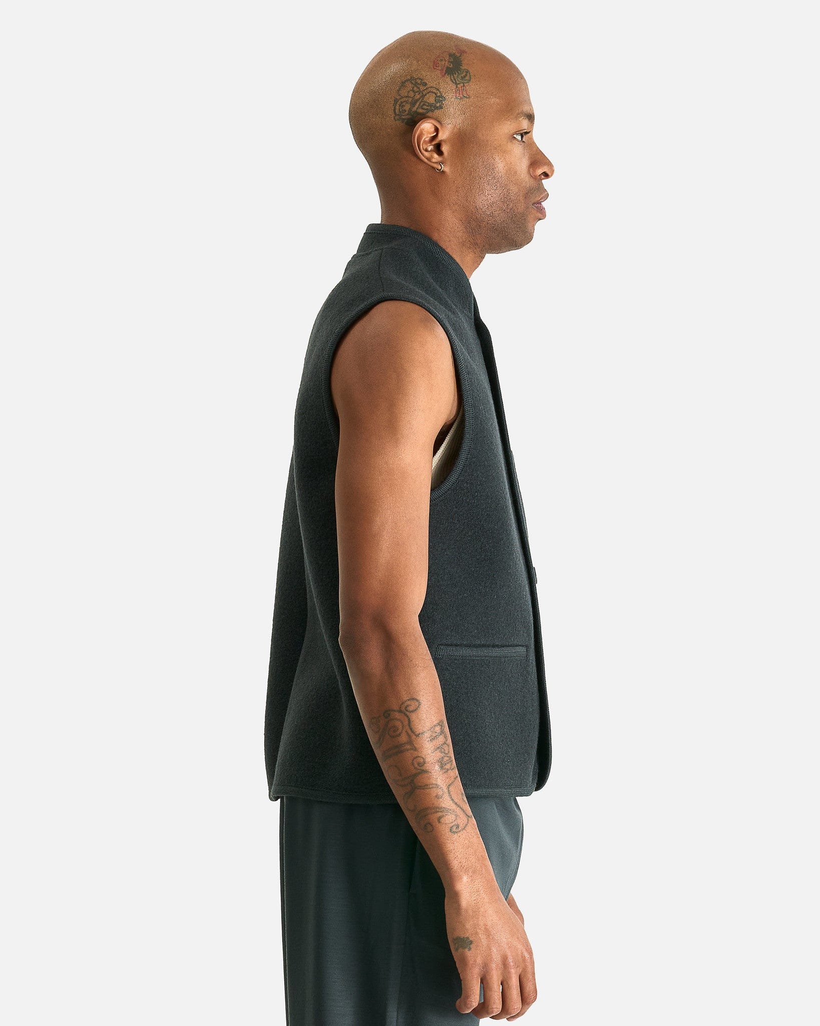 Rier Men's Tops Walker Gilet in Plombe Felted