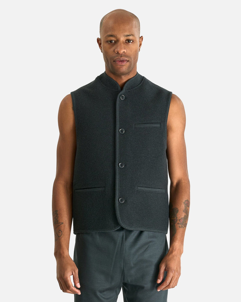 Rier Men's Tops Walker Gilet in Plombe Felted