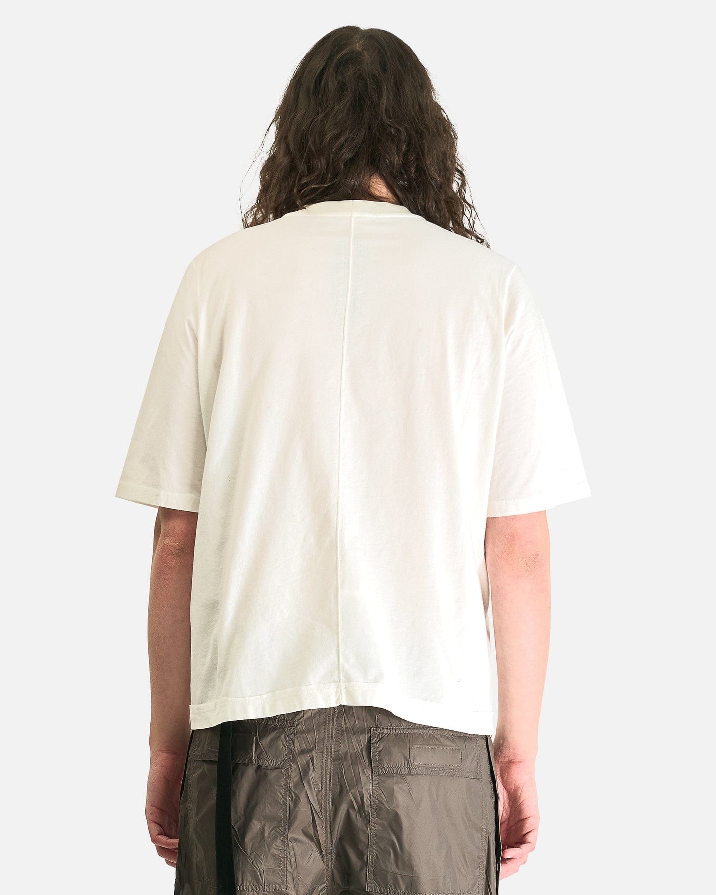 Rick Owens DRKSHDW Men's T-Shirts OS Walrus T in Milk