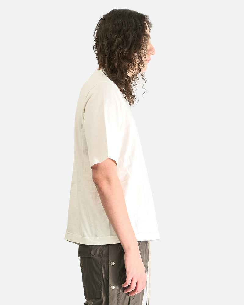 Rick Owens DRKSHDW Men's T-Shirts OS Walrus T in Milk