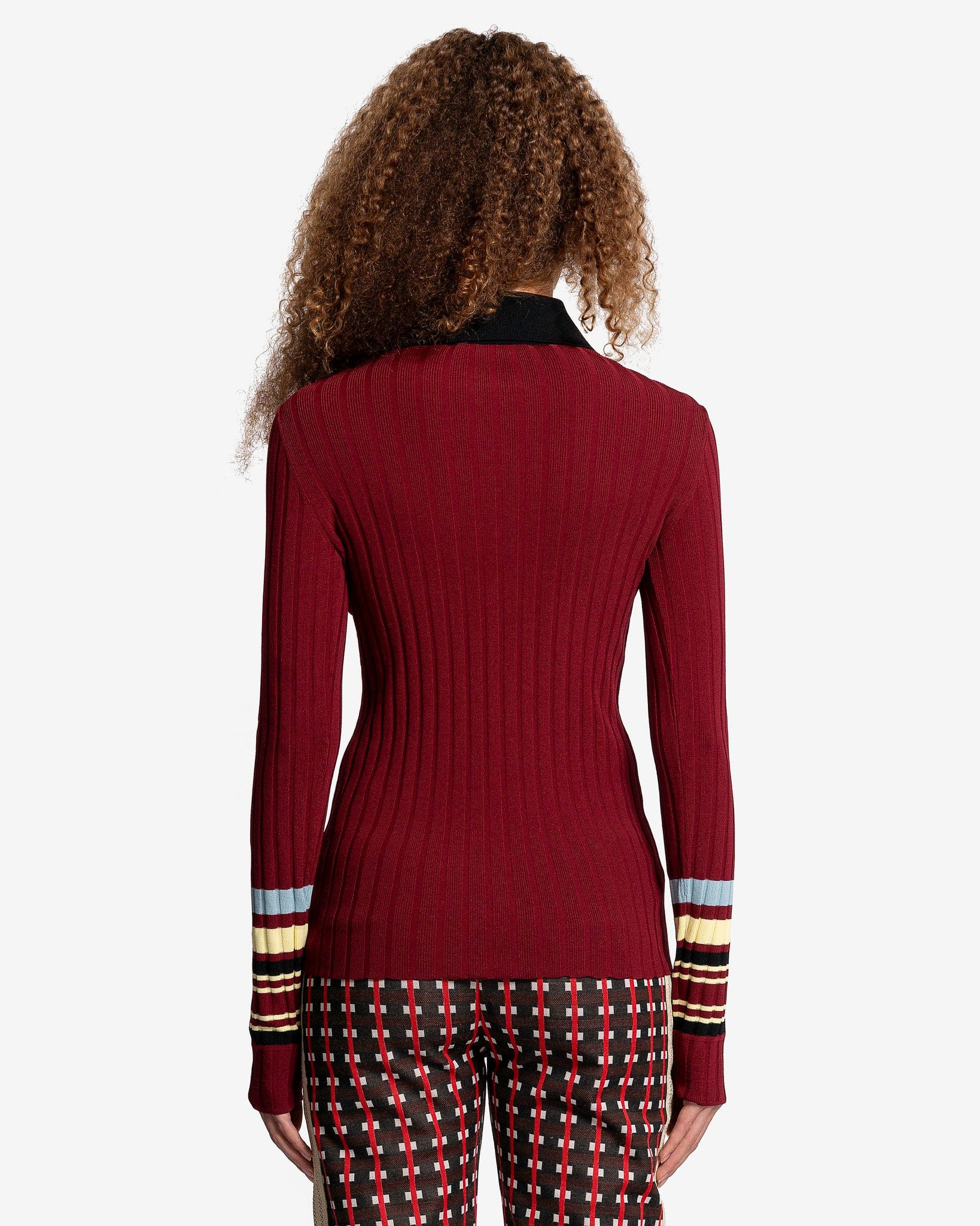 Wander Knit Top in Red/Yellow – SVRN
