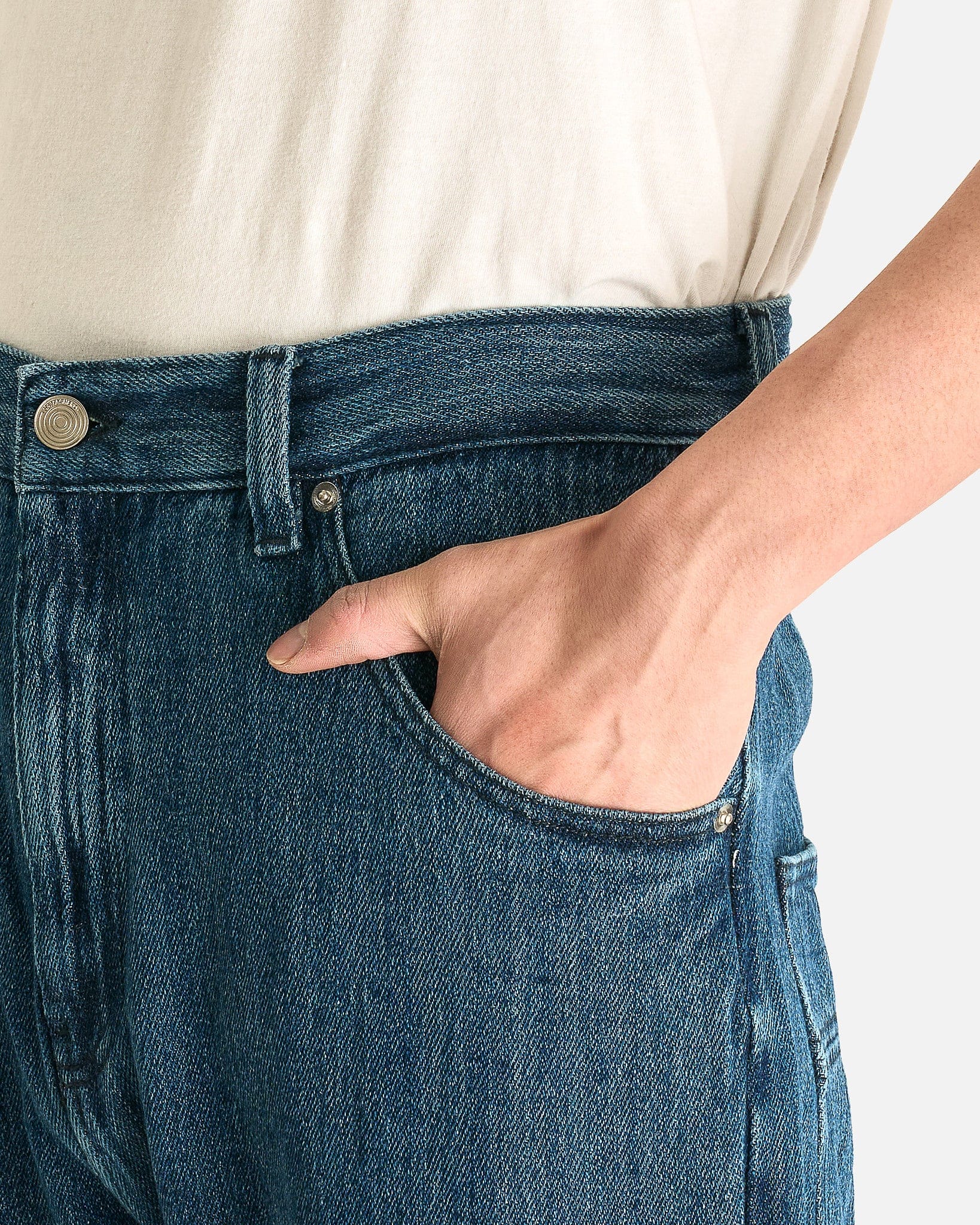 NAMACHEKO Men's Jeans Warkworth Denim Jeans in Ocean Blue