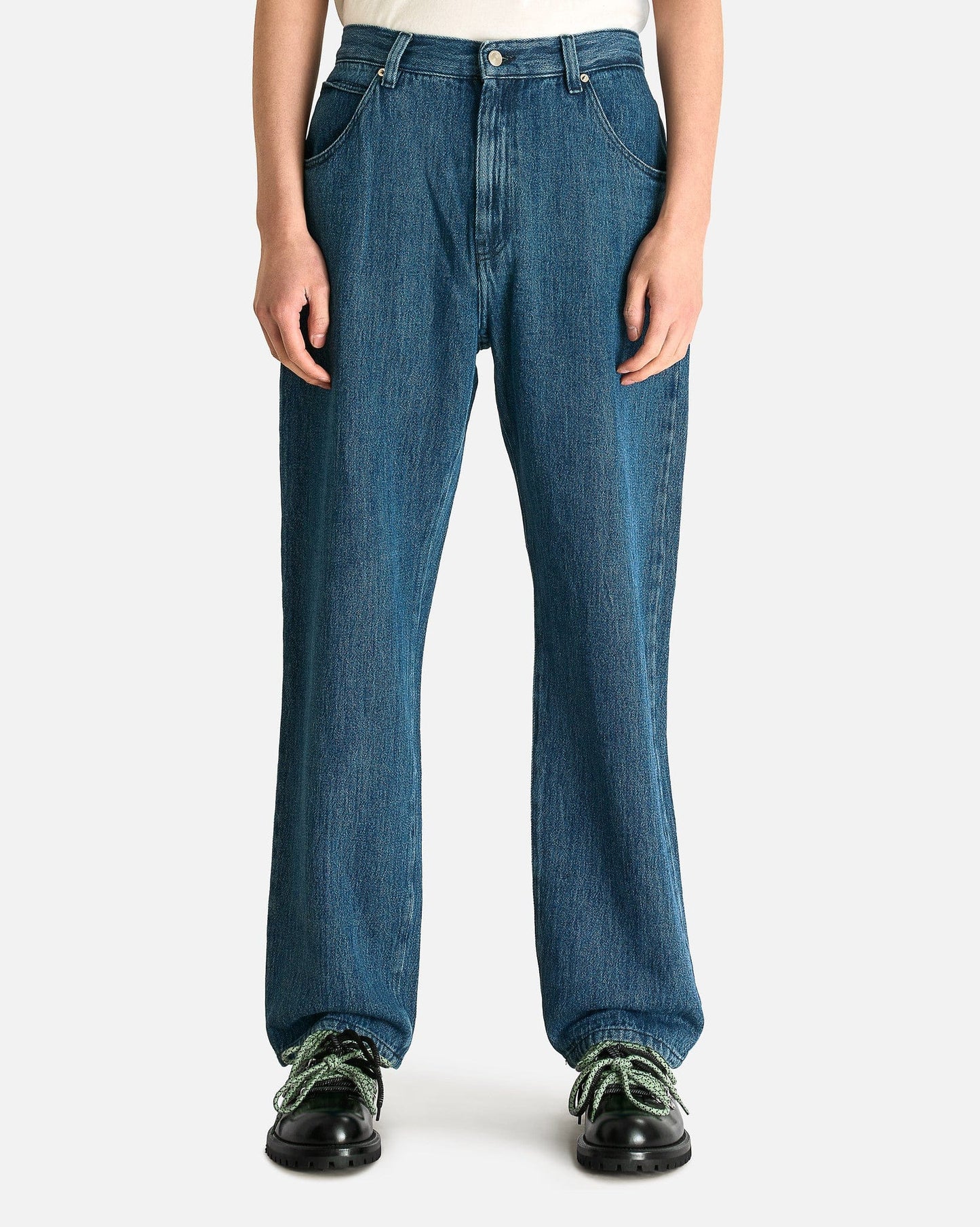 NAMACHEKO Men's Jeans Warkworth Denim Jeans in Ocean Blue