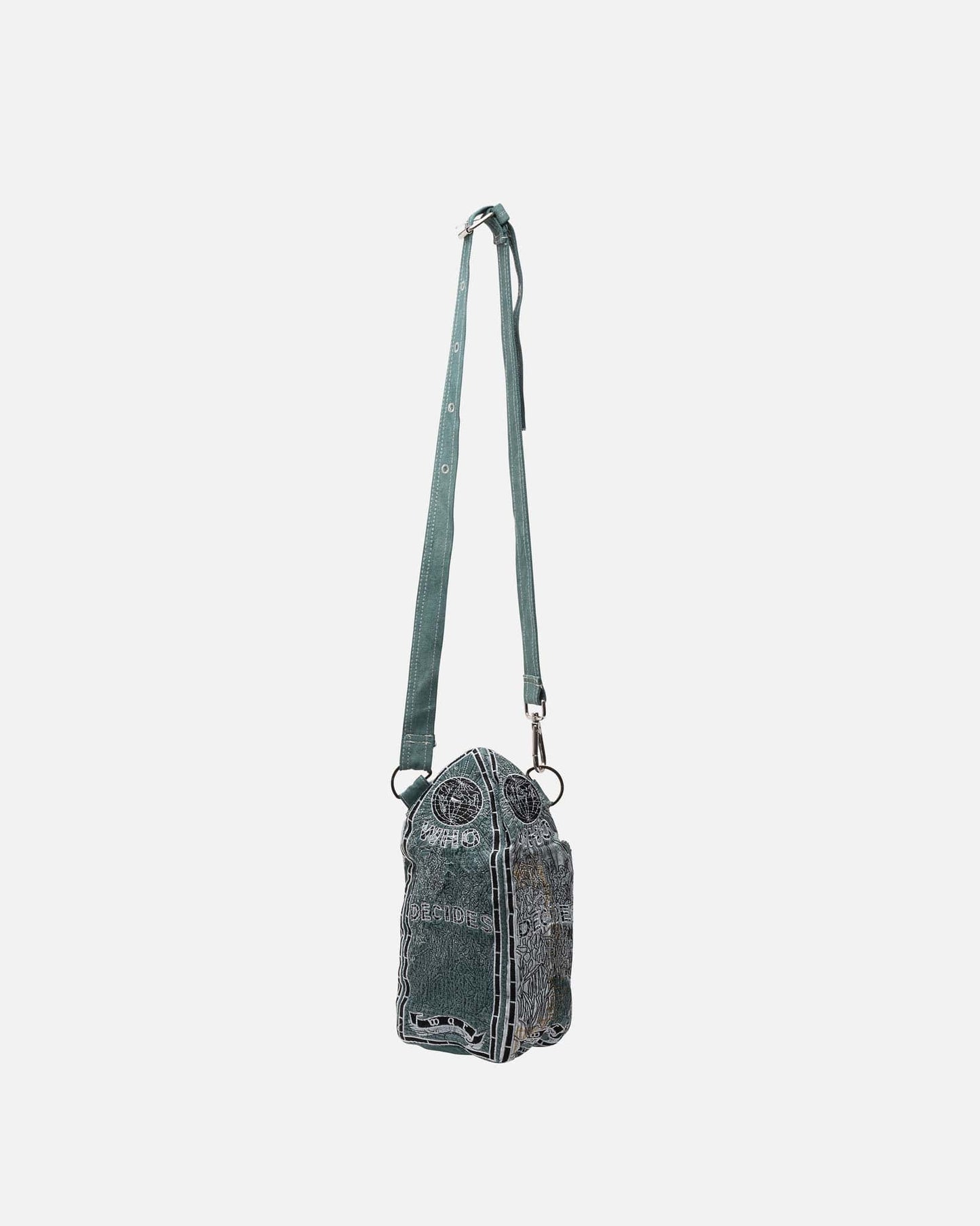 Who Decides War Men's Bags O/S WDW Bullet Bag in Denim