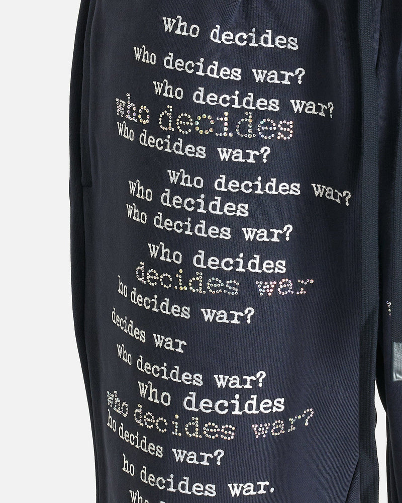 Who Decides War Men's Pants WDW Scripture Sweatpants in Indigo
