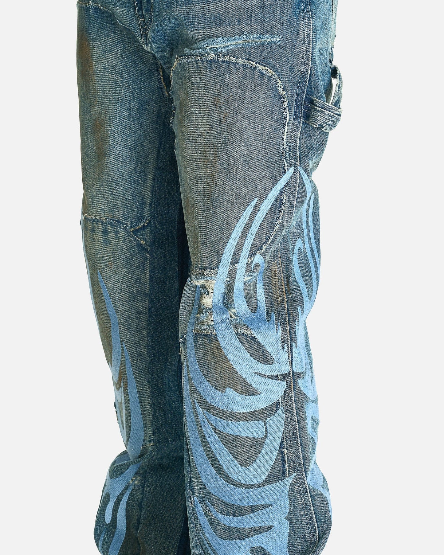 Who Decides War Men's Jeans WDW Winged Carpenter Denim in Sky