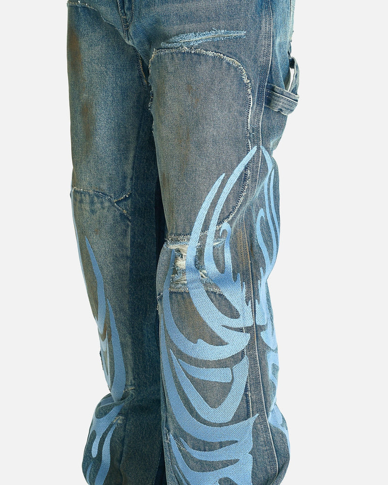 Who Decides War Men's Jeans WDW Winged Carpenter Denim in Sky