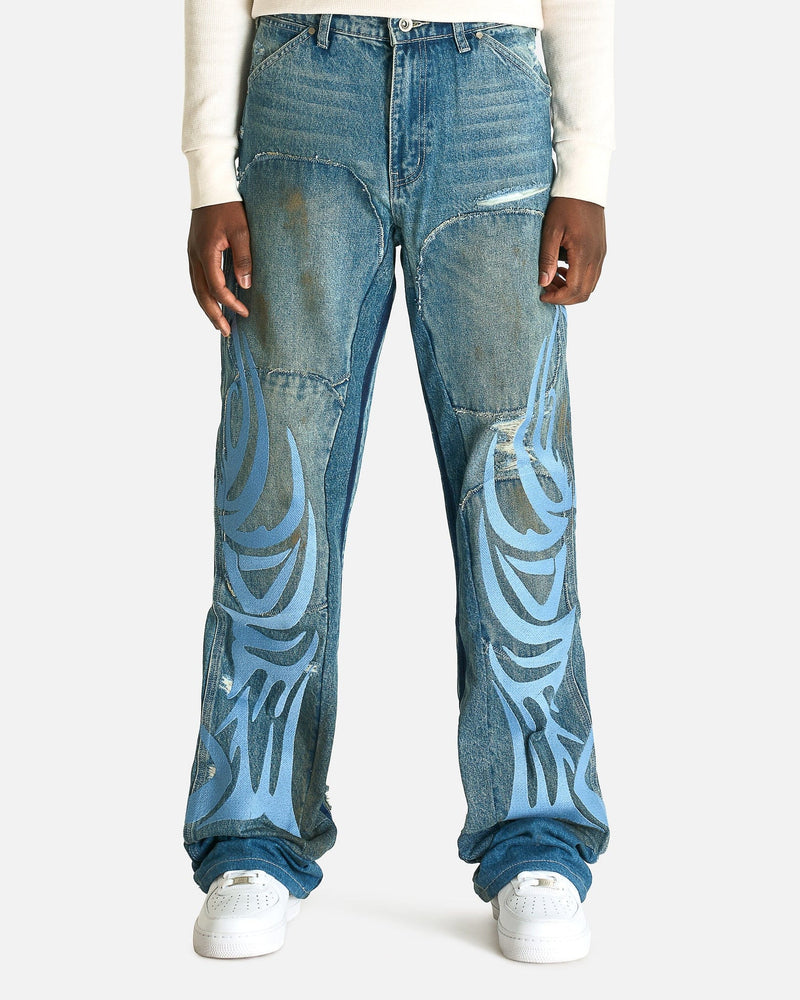 Who Decides War Men's Jeans WDW Winged Carpenter Denim in Sky