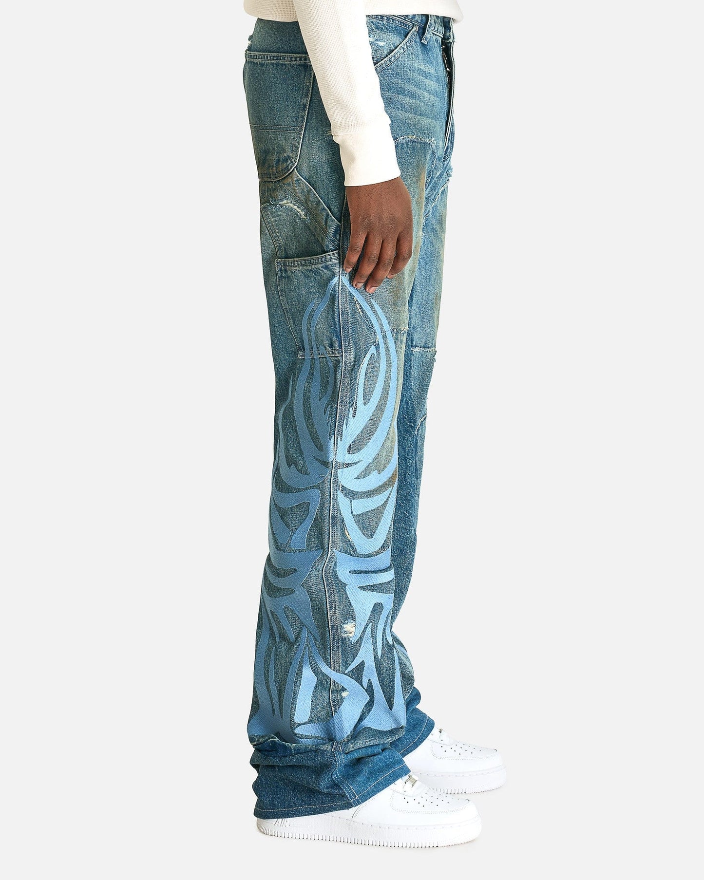 Who Decides War Men's Jeans WDW Winged Carpenter Denim in Sky