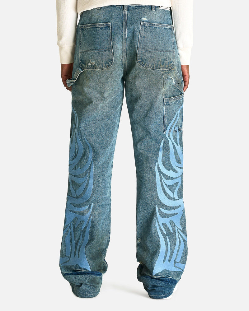 Who Decides War Men's Jeans WDW Winged Carpenter Denim in Sky