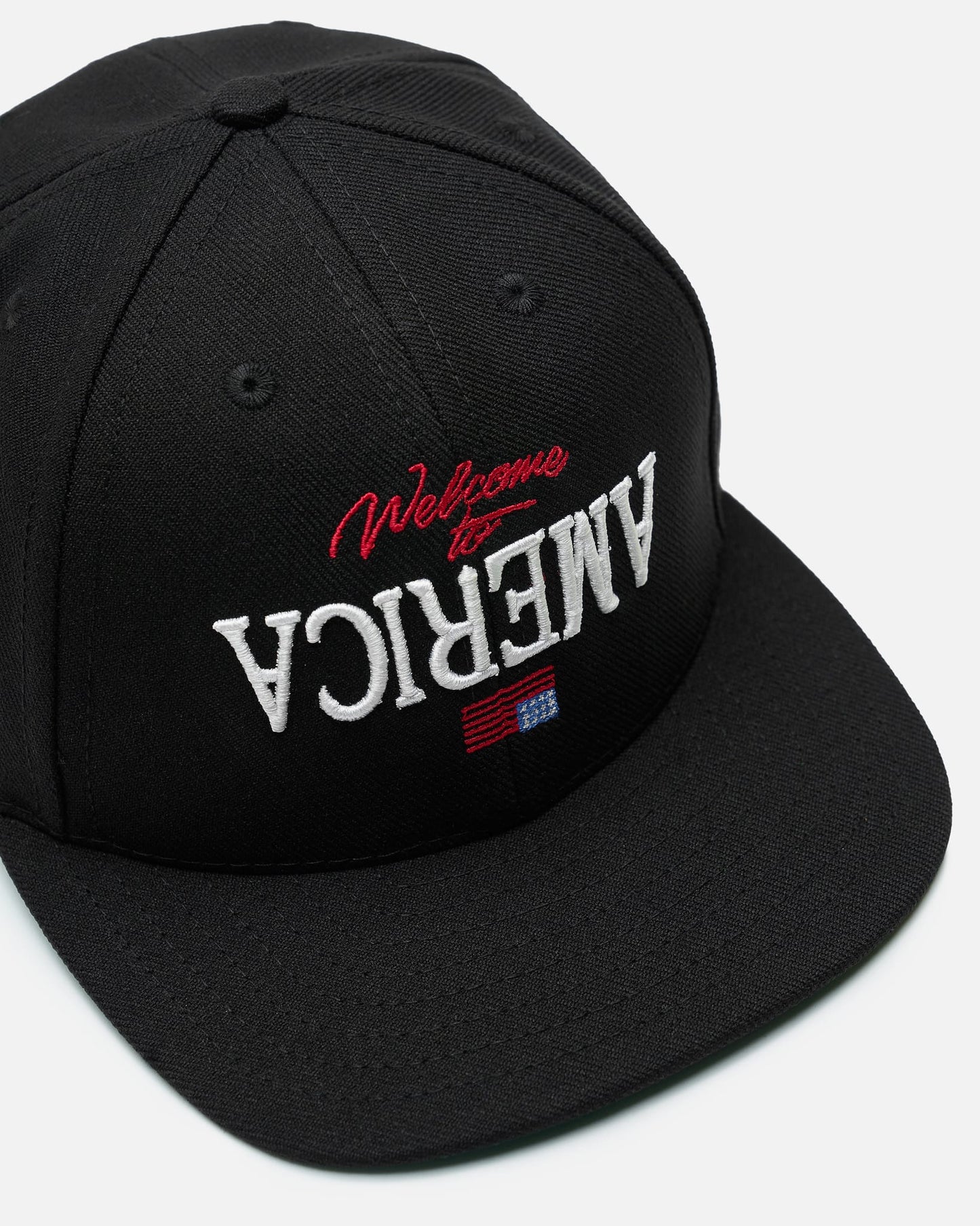 Willy Chavarria Men's Hats OS Welcome to America Cap in Black
