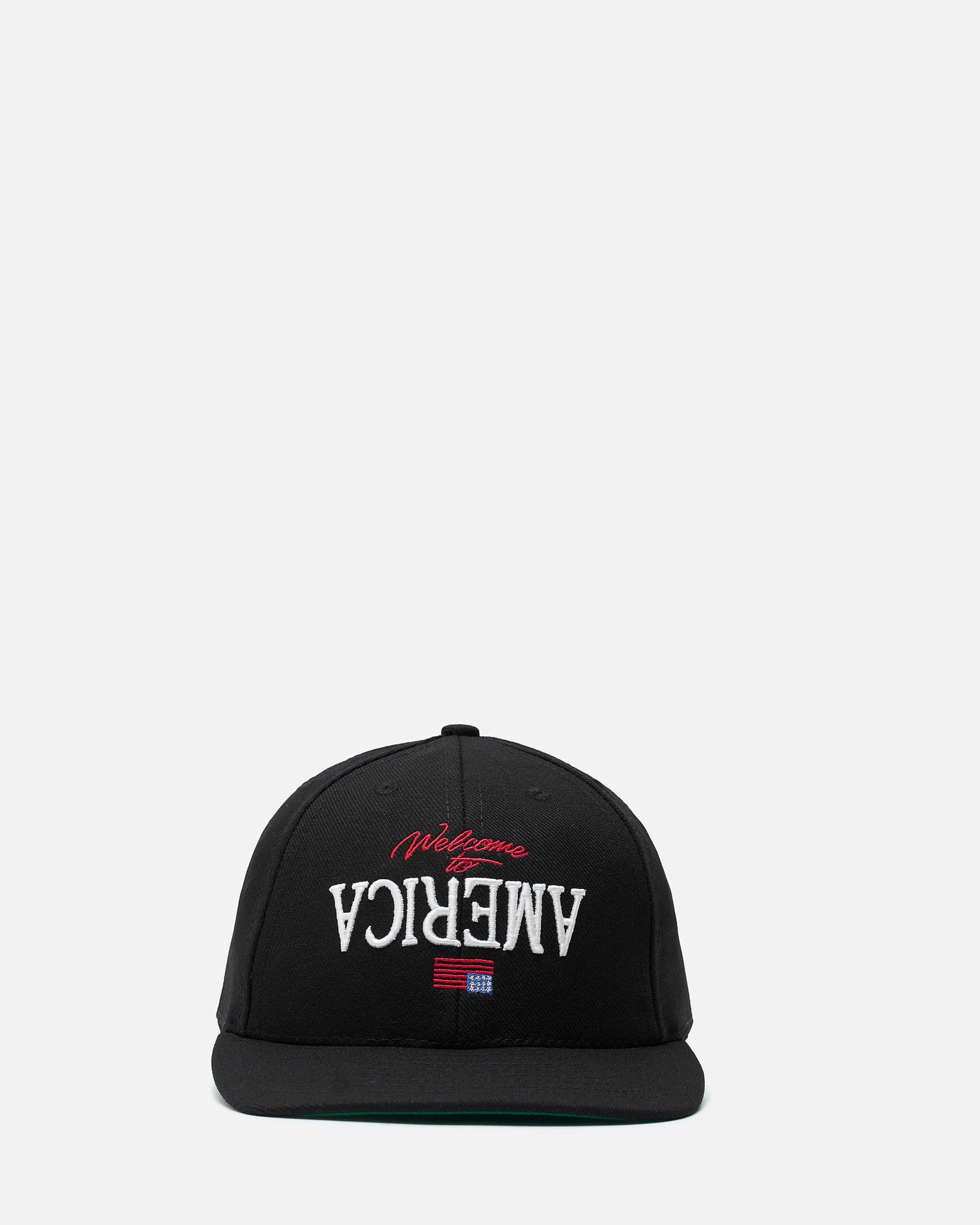 Willy Chavarria Men's Hats OS Welcome to America Cap in Black