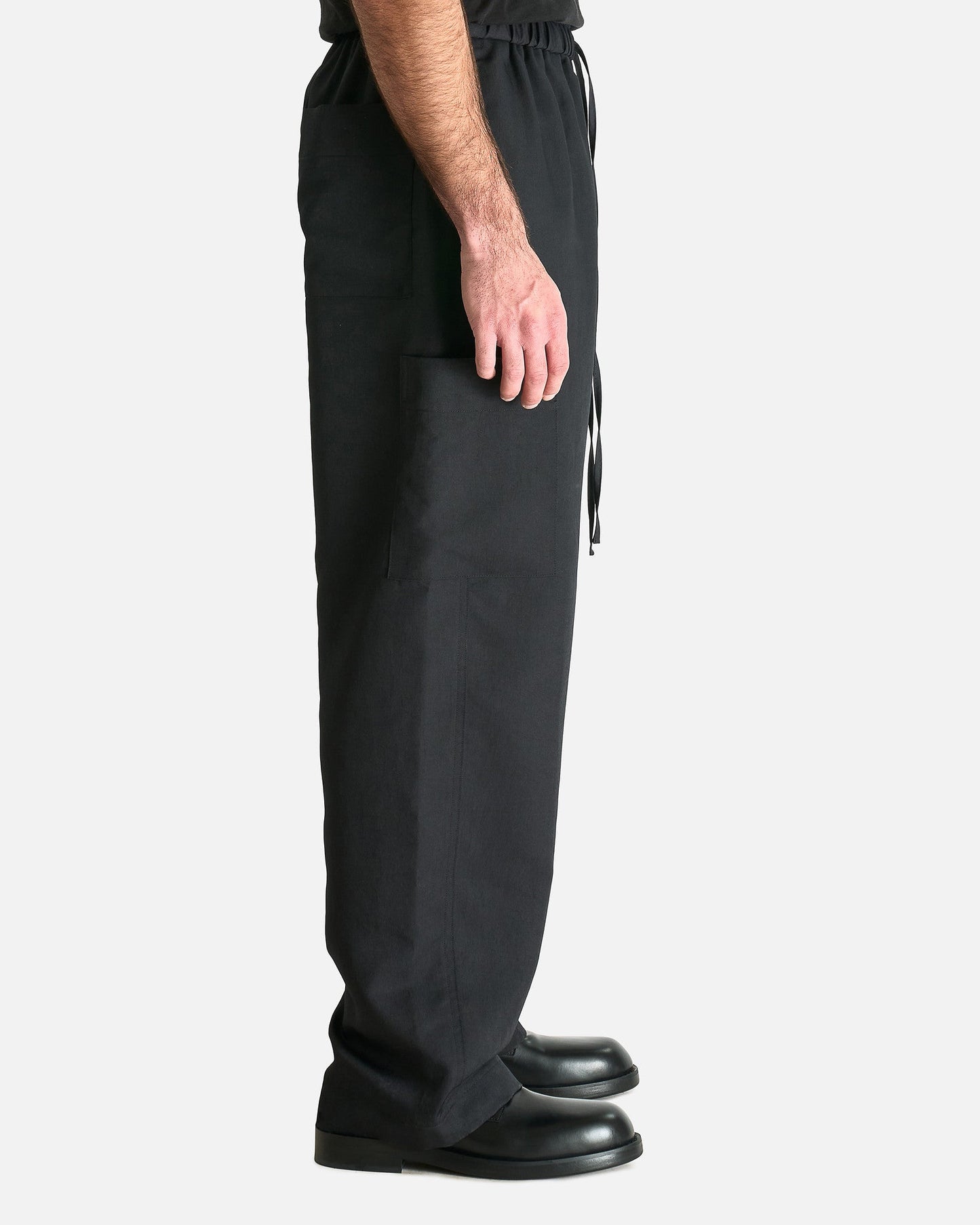 AUBERO Men's Pants Westside Pant in Off Black
