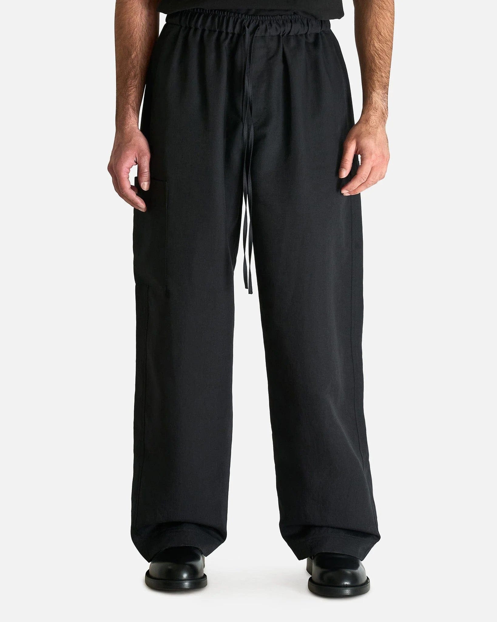 AUBERO Men's Pants Westside Pant in Off Black